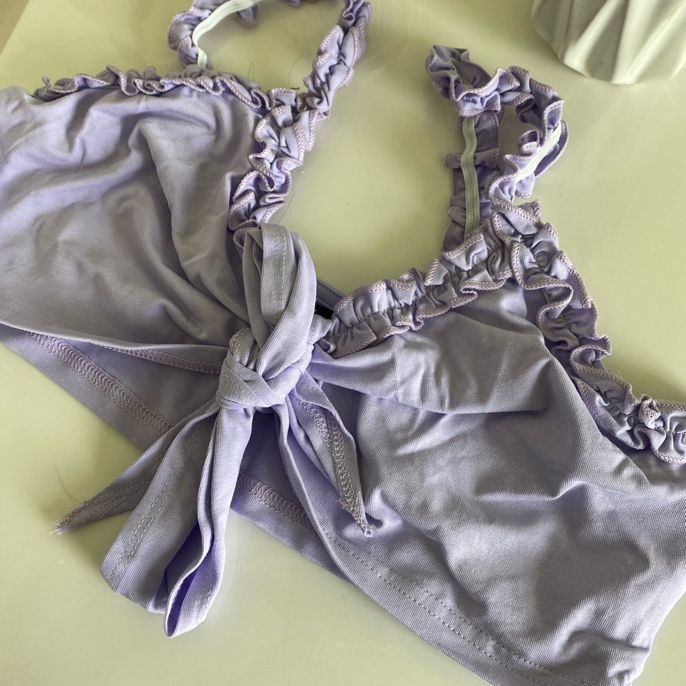 Lavender crop top